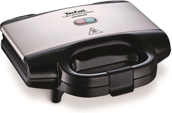 Tefal Sandwichmaker für knusprige Dreiecks-Sandwiches, Antihaft-Platten kein Anbrennen, wärmeisoliert sicher zum Anfassen, vertikale platzsparende Aufbewahrung, Kontrollleuchte, Sandwichtoaster Grill
